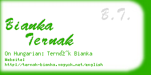 bianka ternak business card
